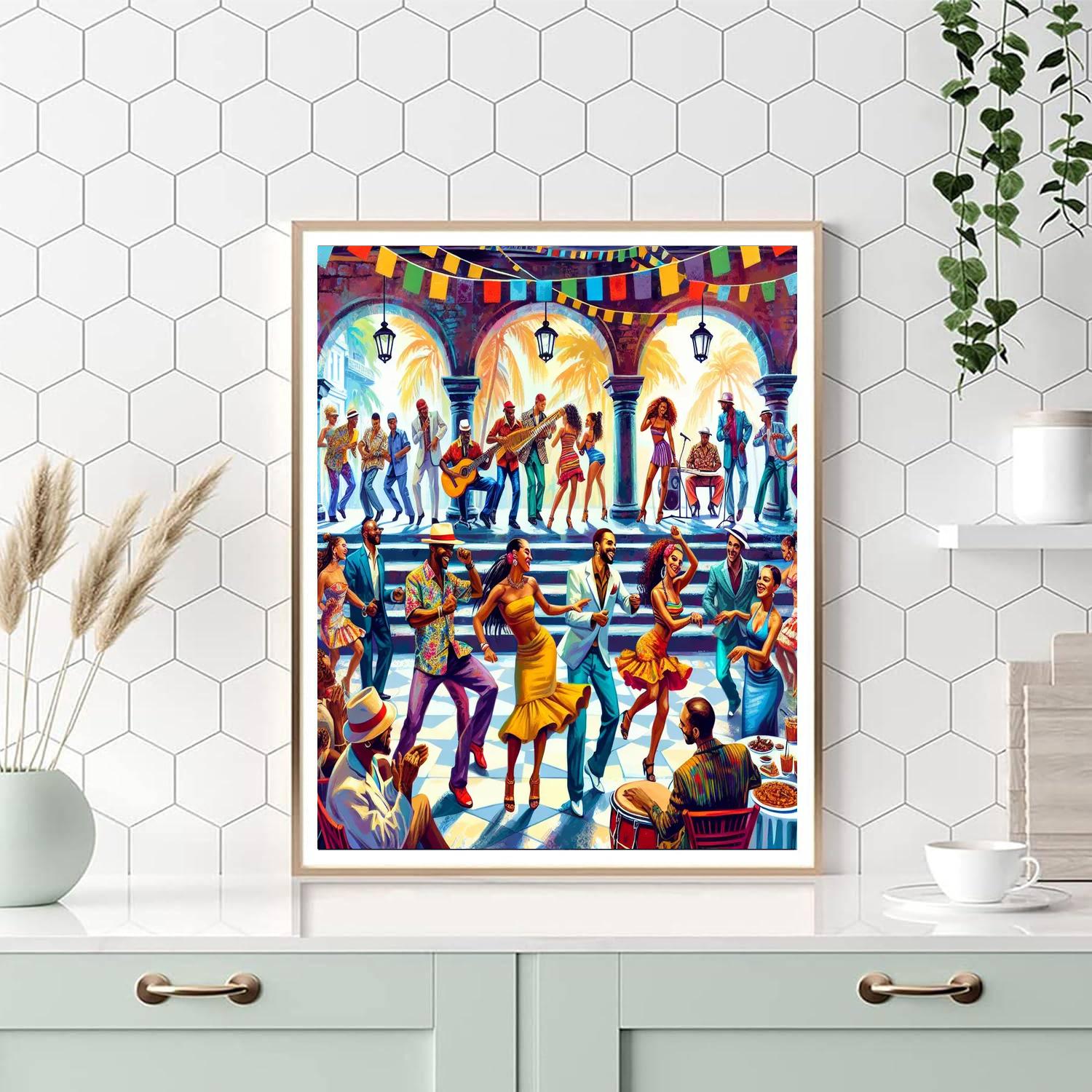 Festival Internacional De Salsa - Cuba Paint By Numbers Art