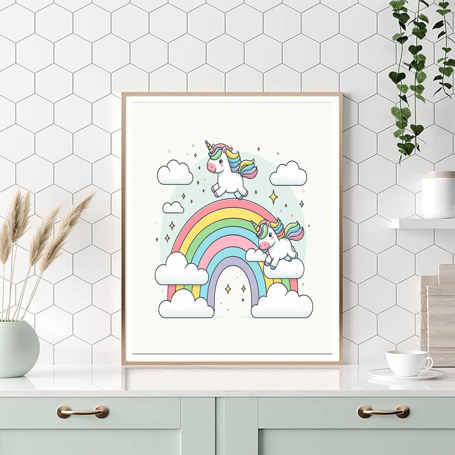 Flying Unicorns Paint By Number