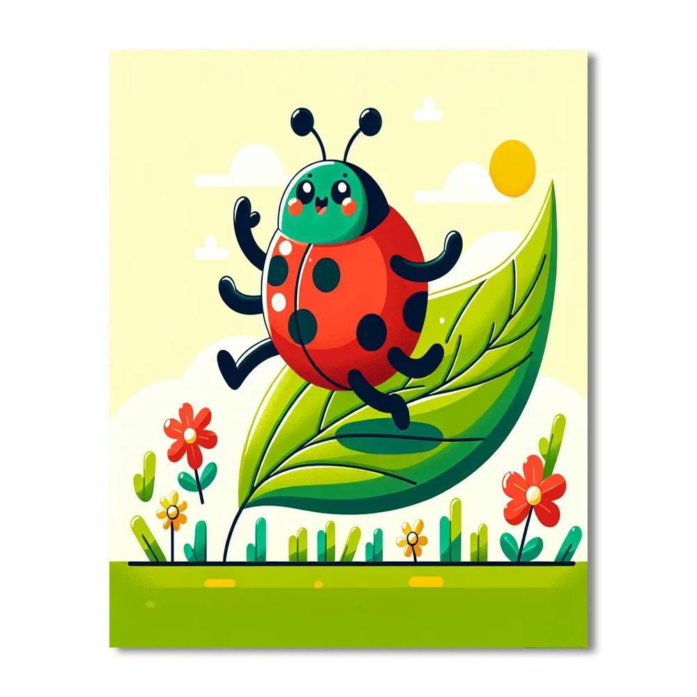 Dancing Ladybug Adventure Paint By Number