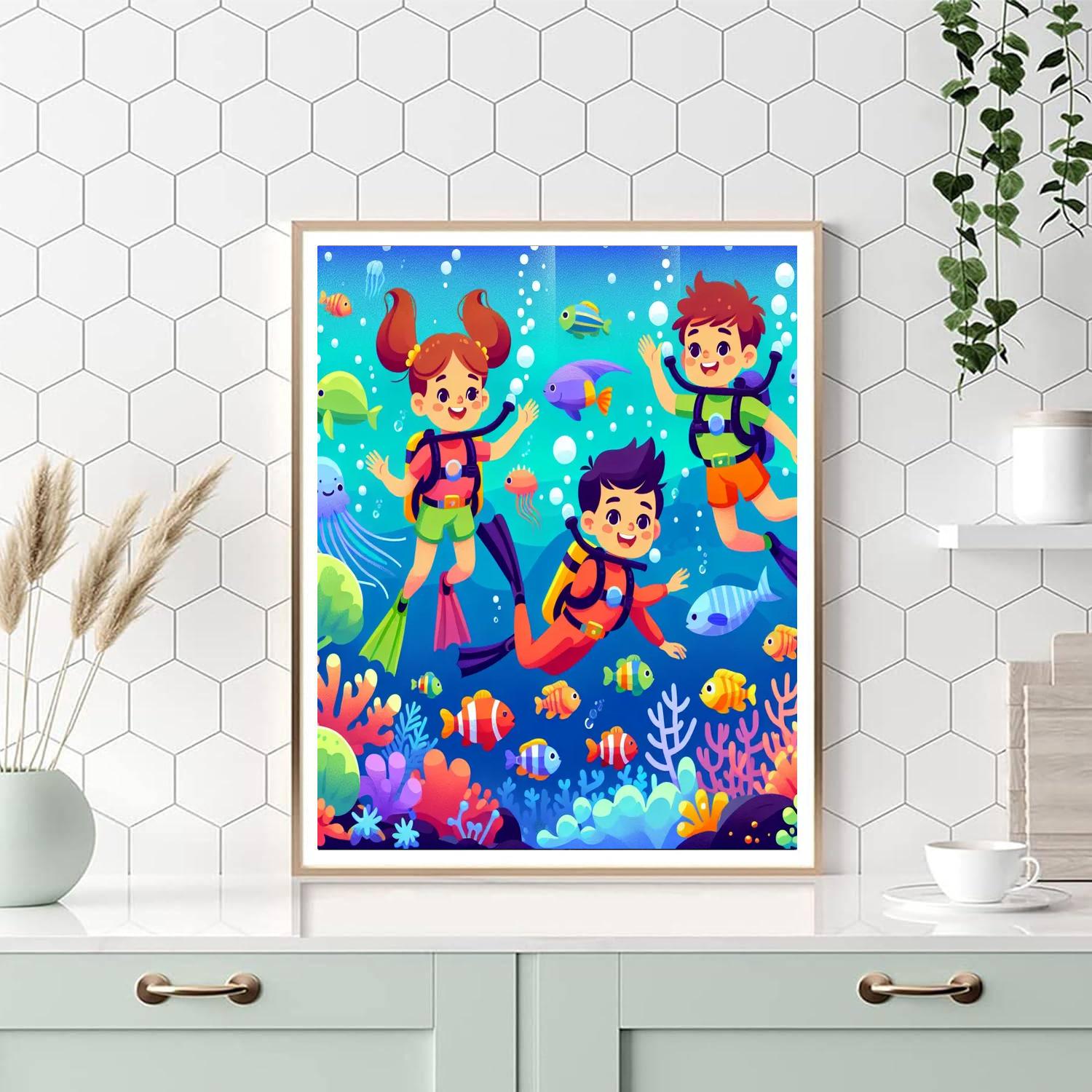 Explorers Of The Enchanted Sea Painting By Numbers Kit
