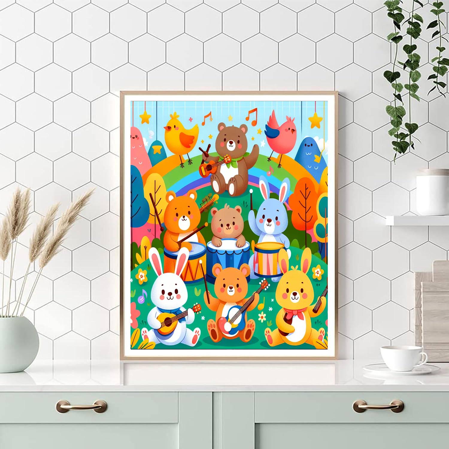 Animal Band Painting Number Kit