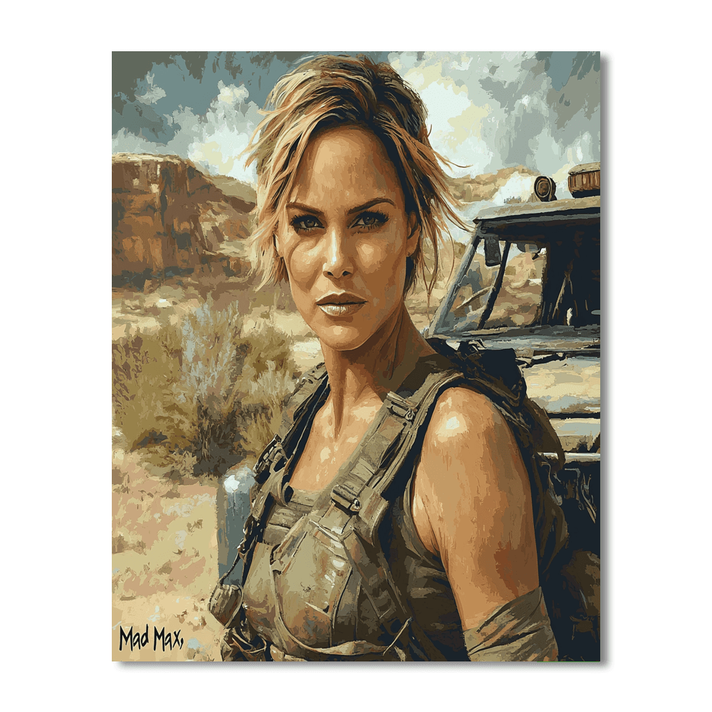 Charlize Theron: Warrior Grace On The Silver Screen Painting Number Kit
