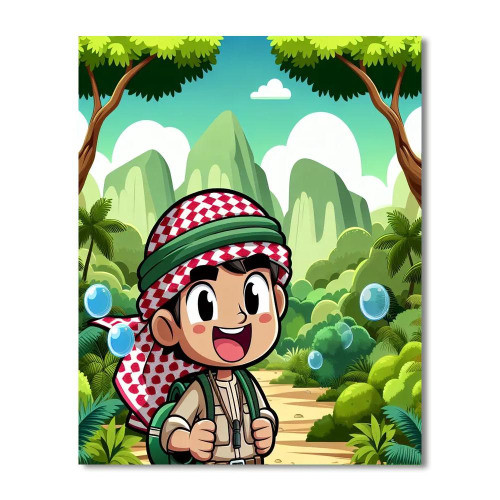 Rainforest Explorer Trek DIY Paint By Numbers