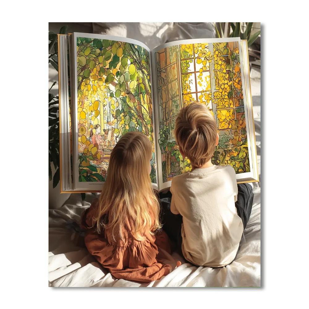 Window Sill Stories Number Painting