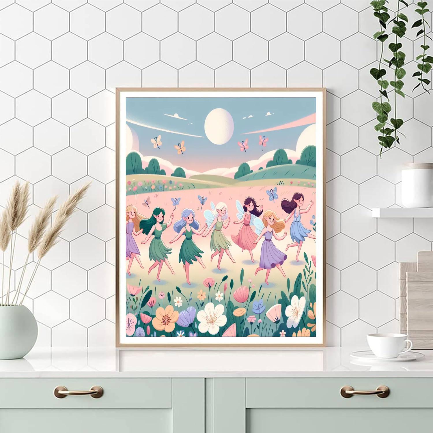 Enchanted Fairy Meadow Painting By Numbers Kit