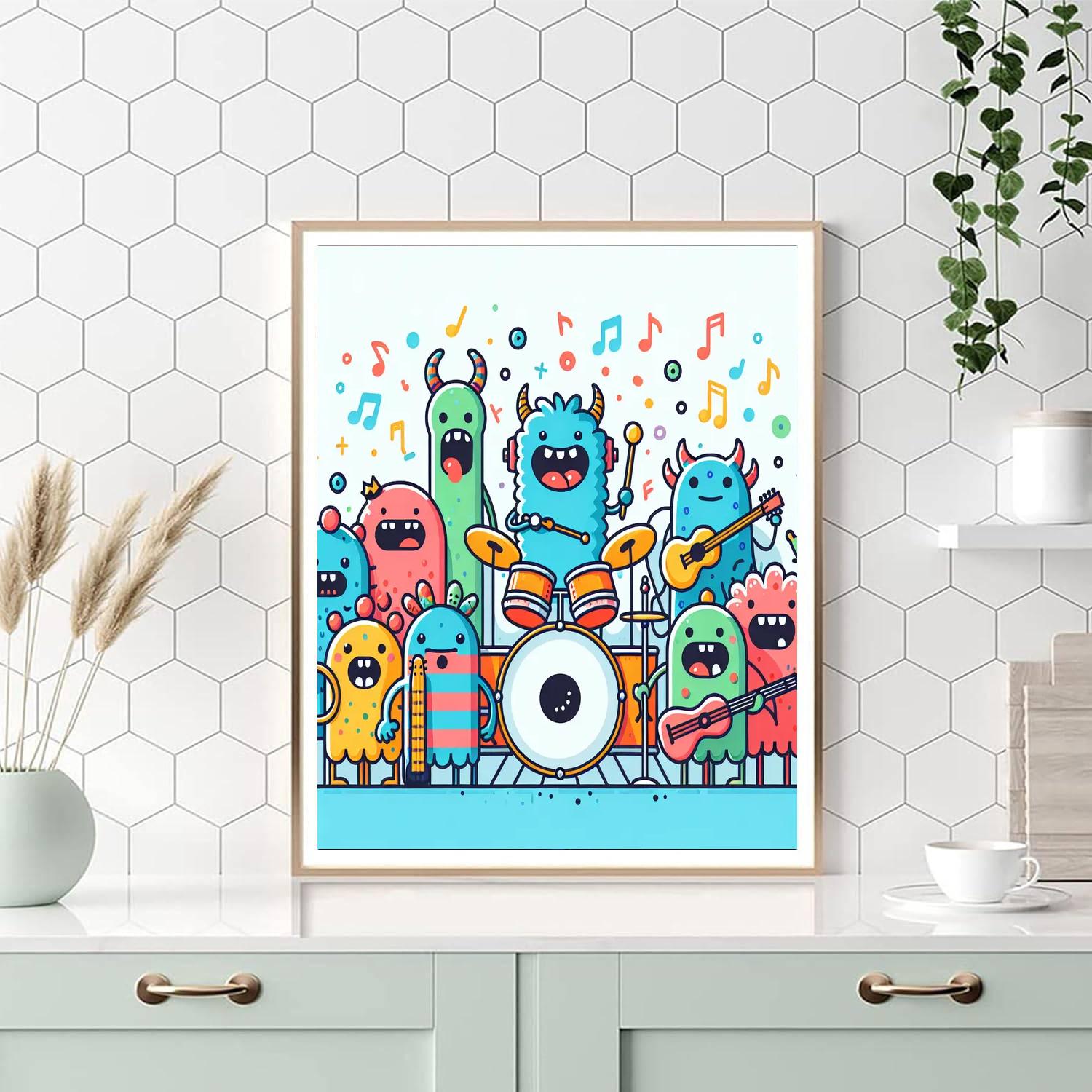 Jolly Monster Jam Paint By Numbers