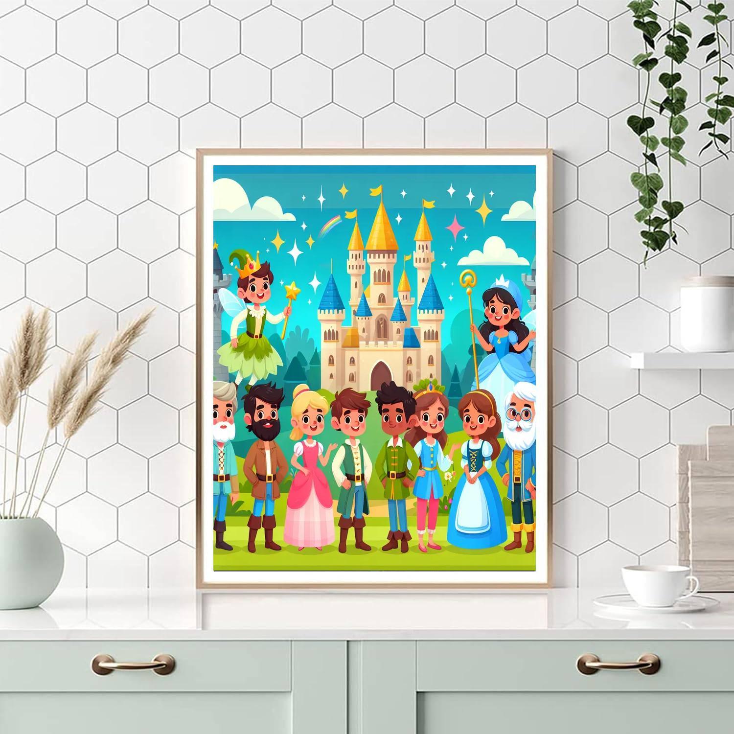 Magic Kingdom Fairytale Paint By Numbers Kits