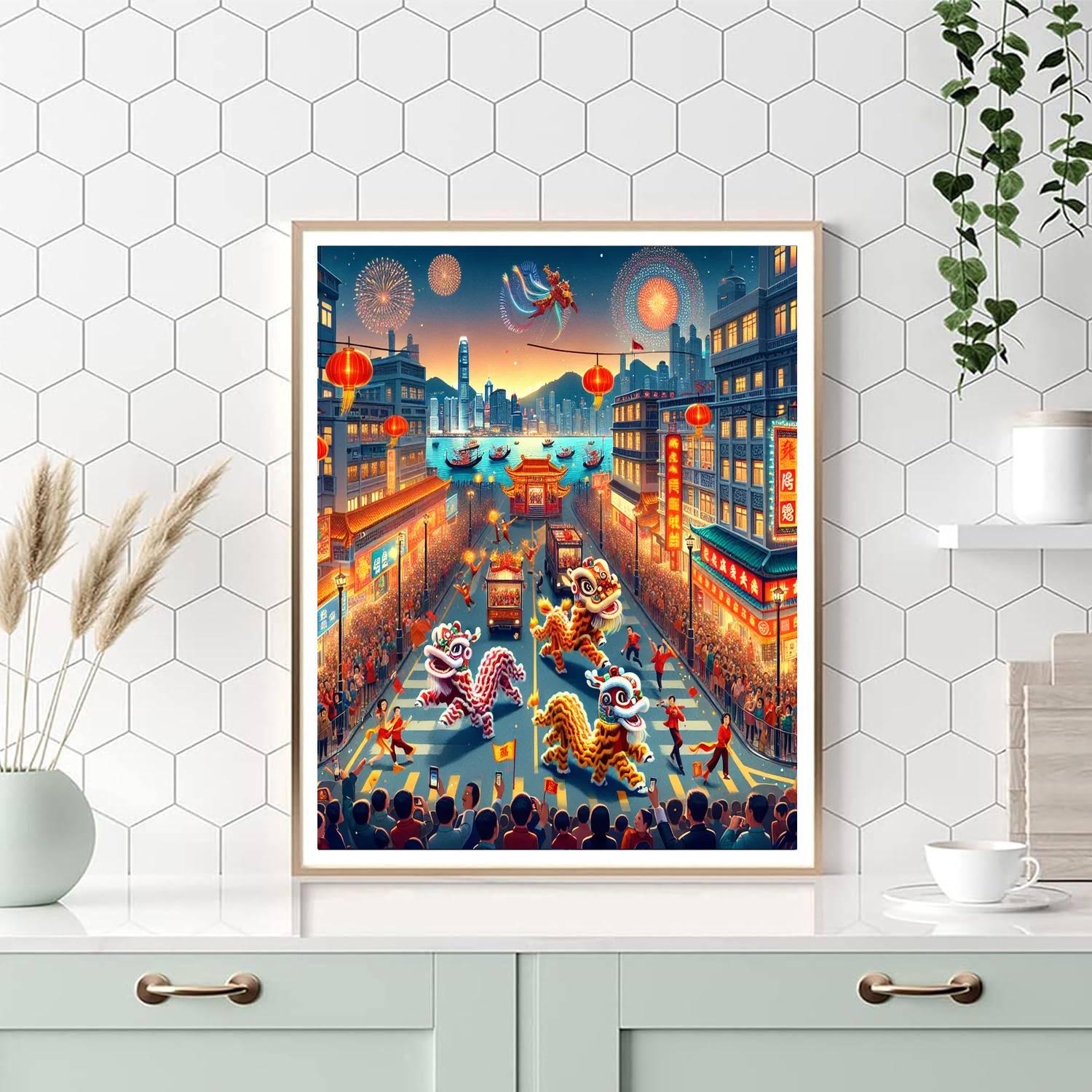 Spring Festival - Hong Kong, China Paint By Numbers