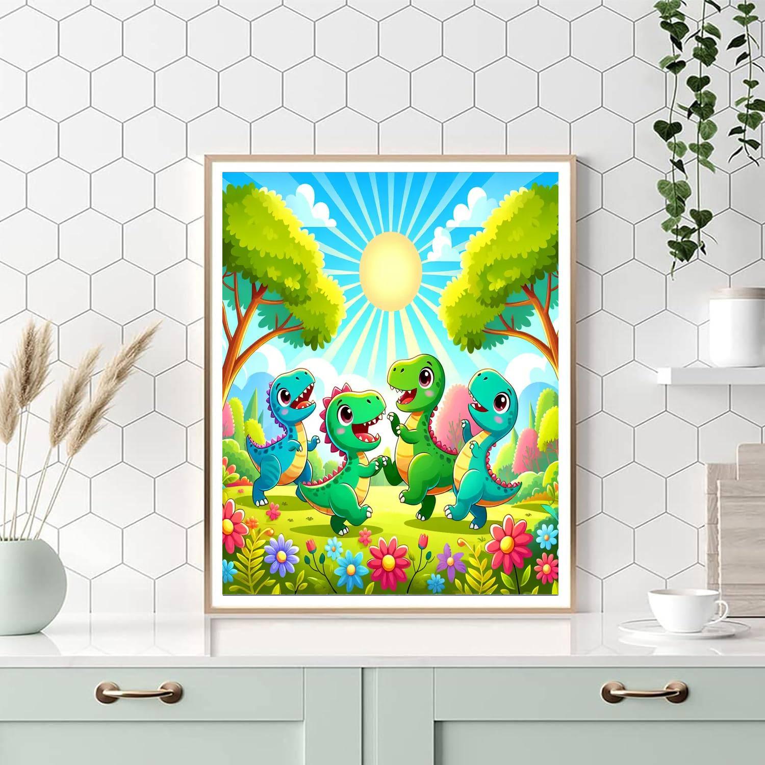 Creative Play With Dinosaurs Paint By Color