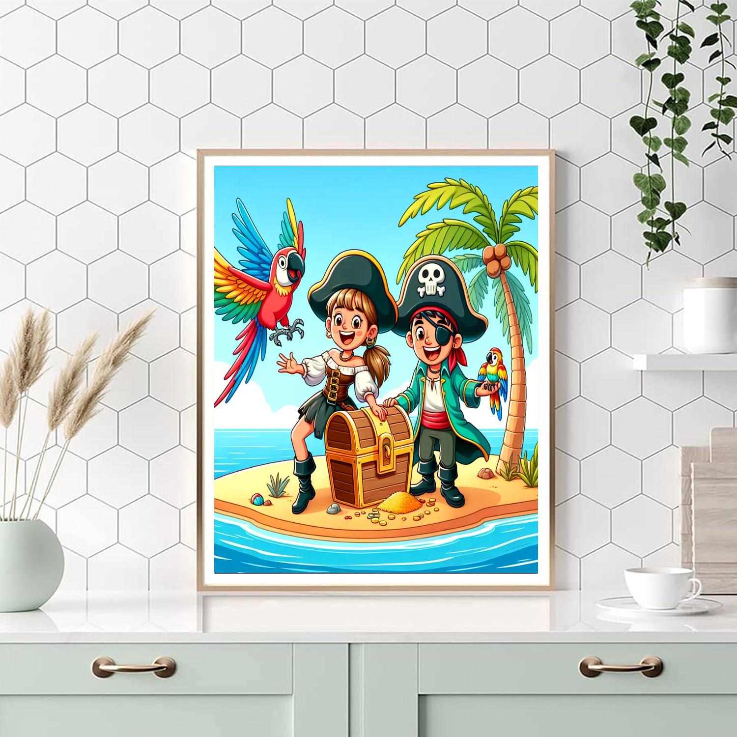 Epic Quest For Treasure Painting Number Kit
