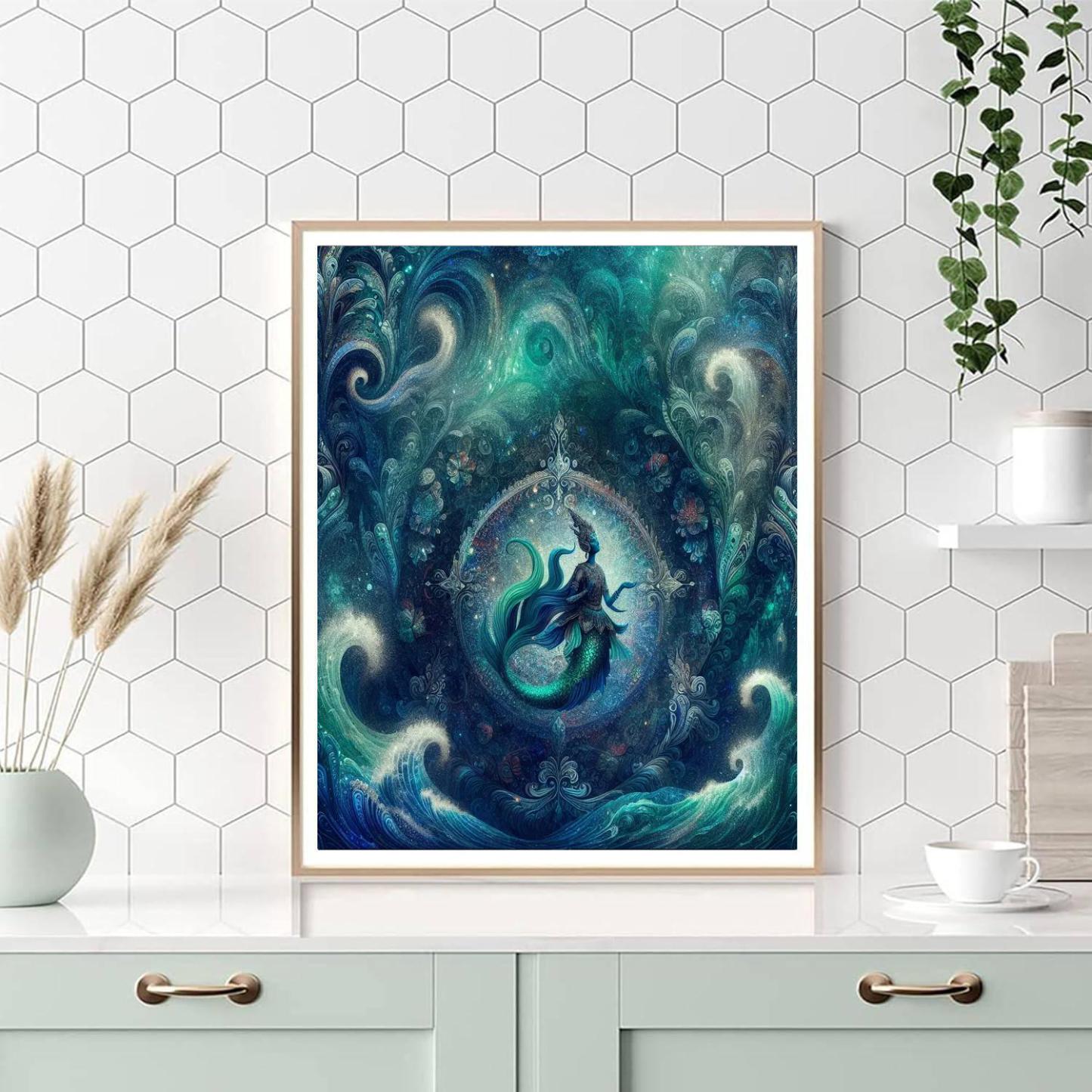 Mermaid's Ocean Whisper Painting By Numbers Kit