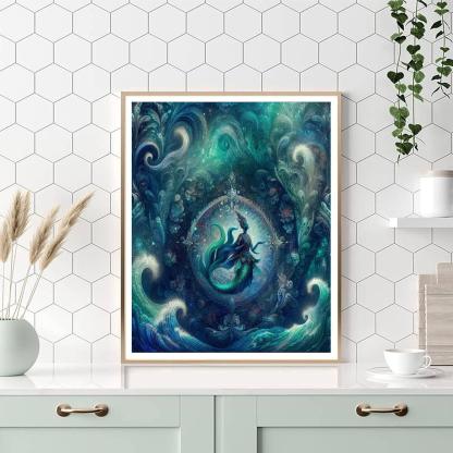 Mermaid's Ocean Whisper Painting By Numbers Kit