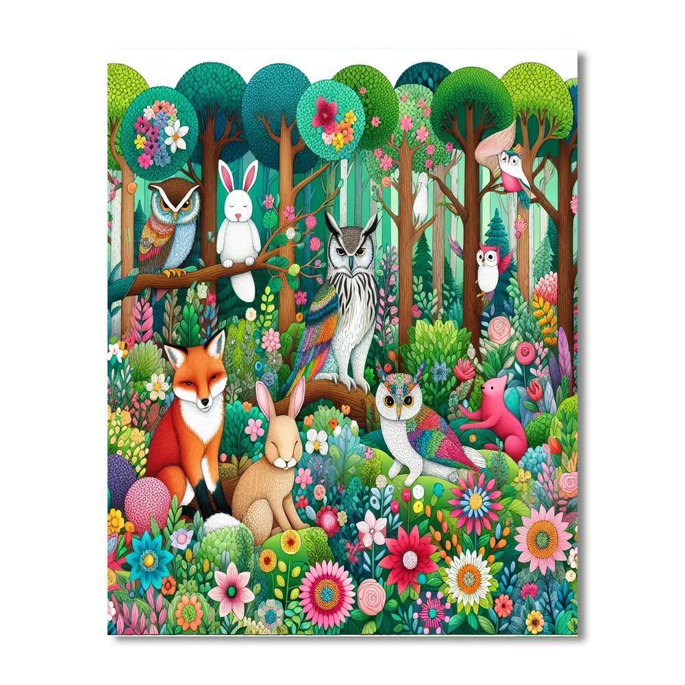 Mystical Woodland Adventure Paint By Numbers Kits