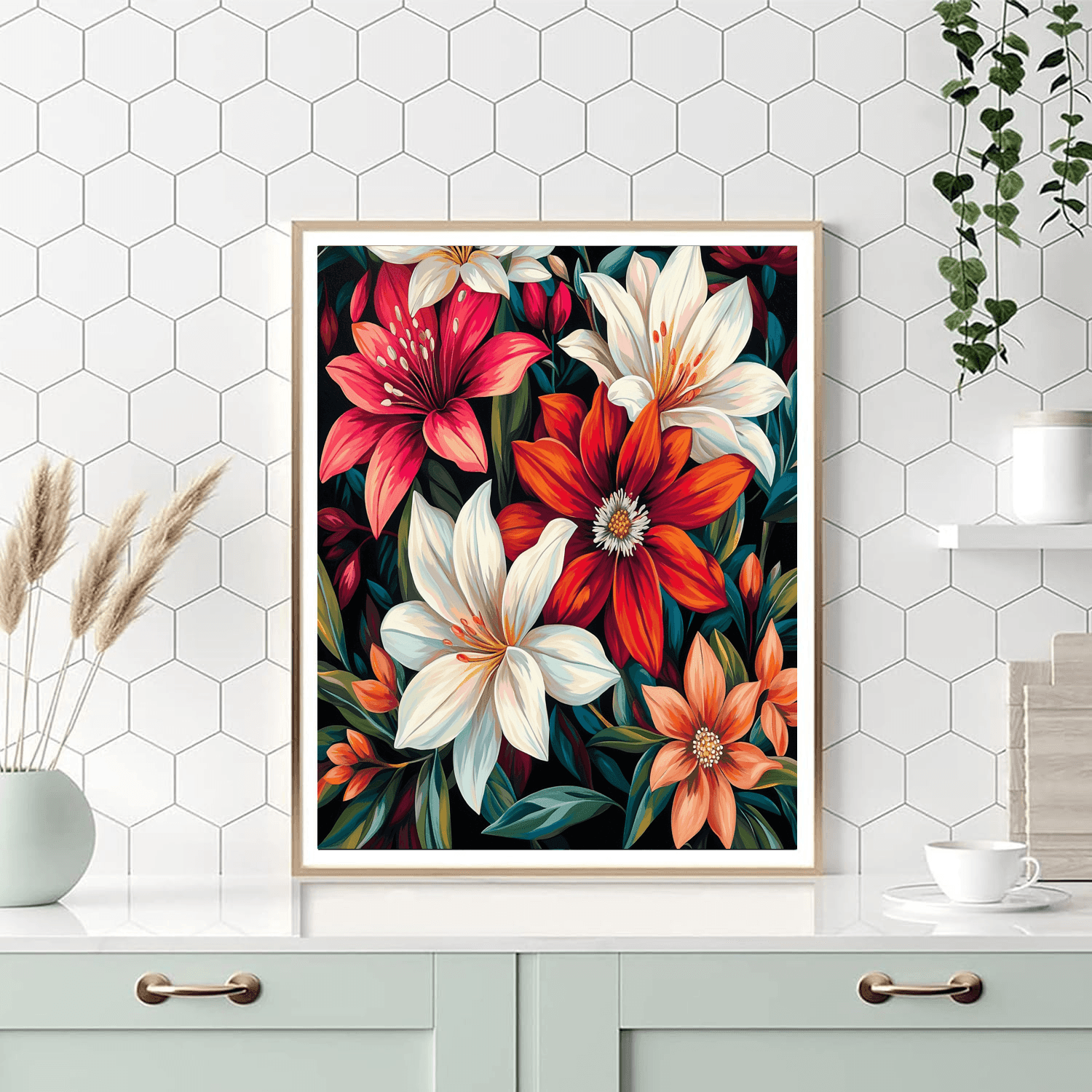 O'Keeffe Inspired Botanical Paradise  Paint By Numbers Art