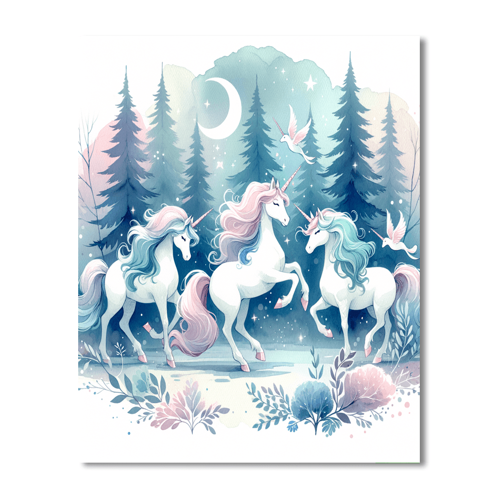 Magical Unicorns - DIY Painting By Numbers Kit