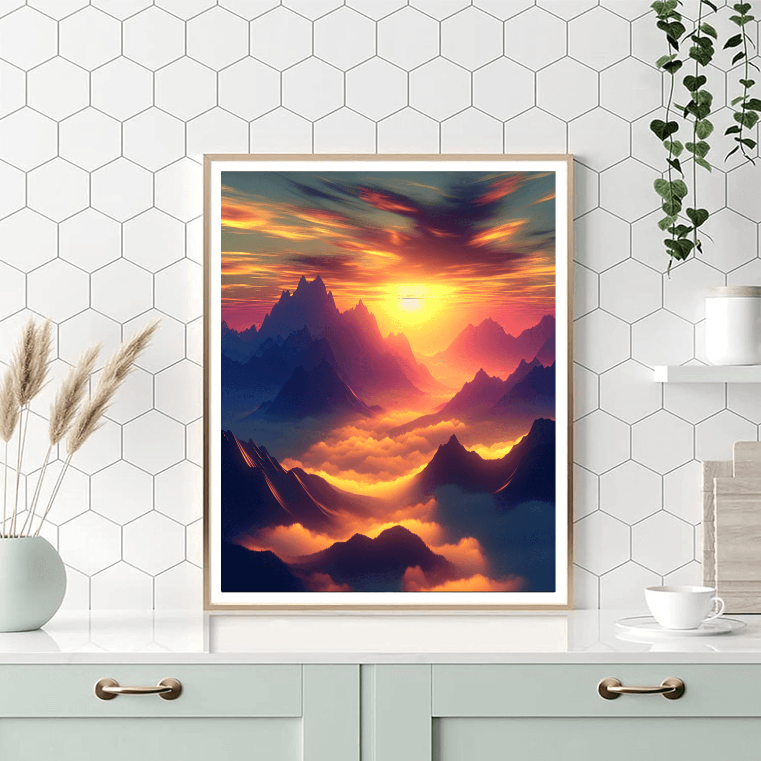 Breathtaking Mountain Sunrise Paint By Numbers