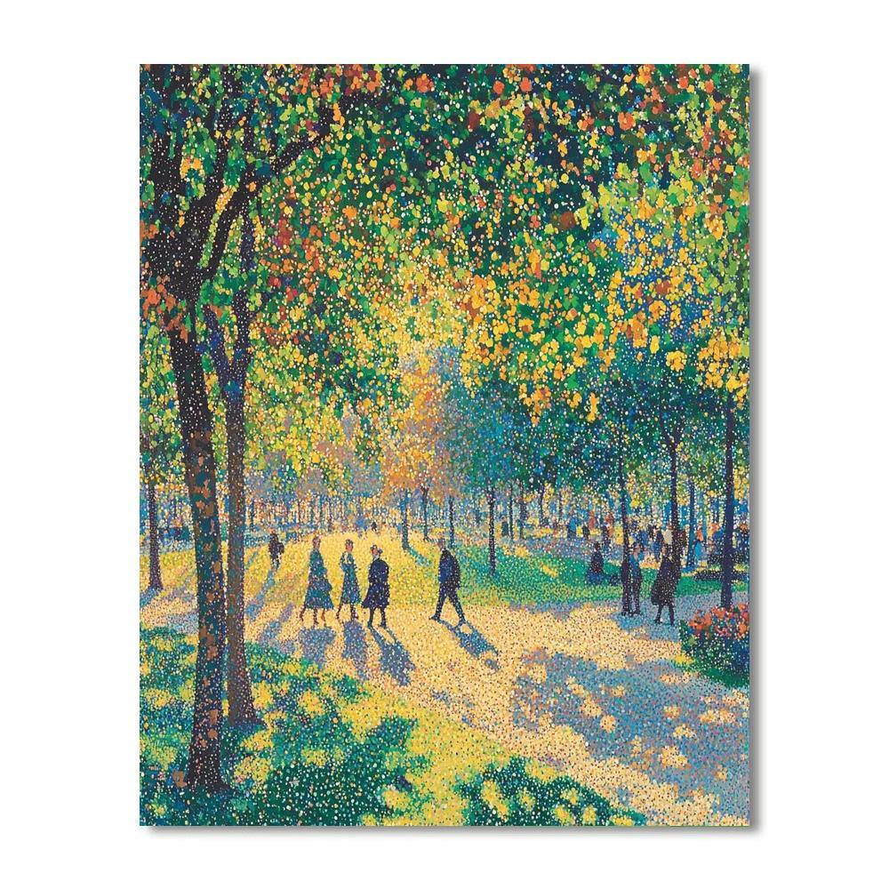 Georges Seurat Inspired Enchanted Park Stroll  DIY Paint By Numbers