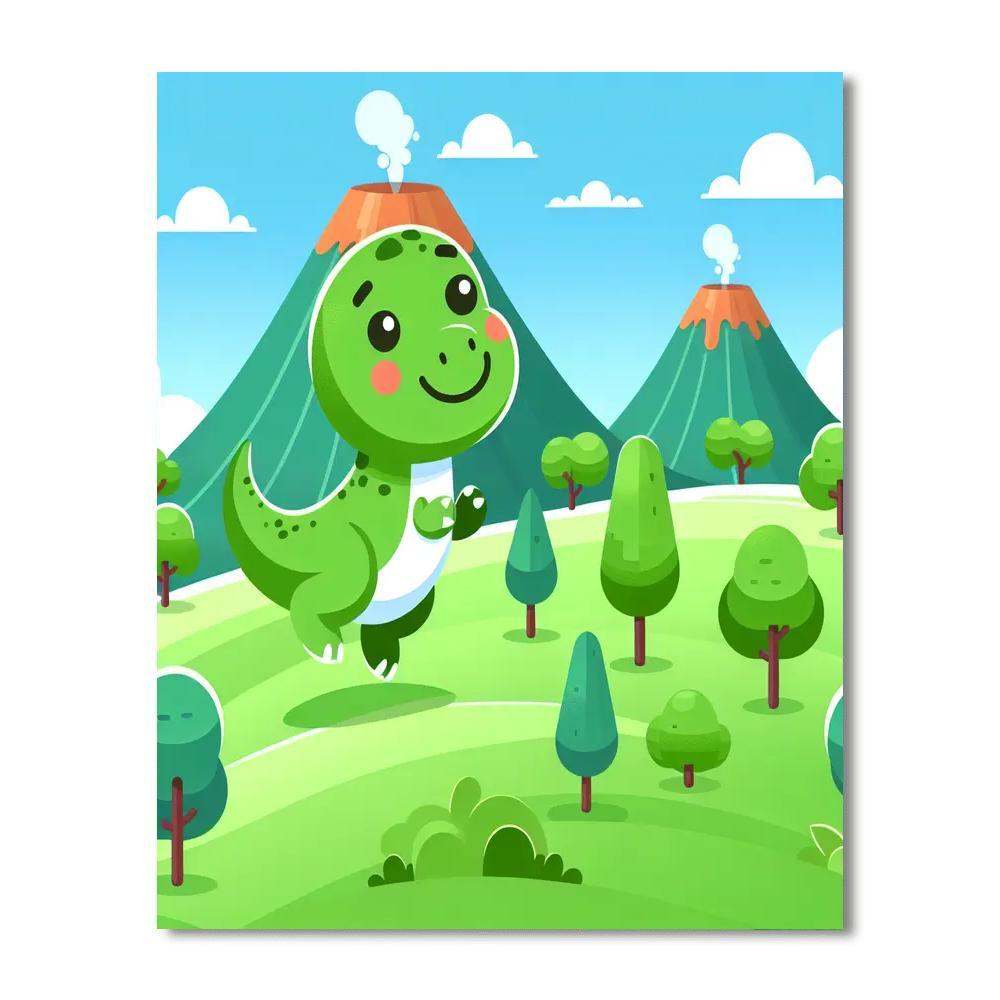 Adventure Dinosaur Land Paint By Numbers Kits