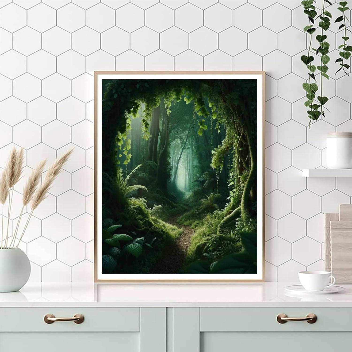 Hidden Forest Secrets Painting Number Kit