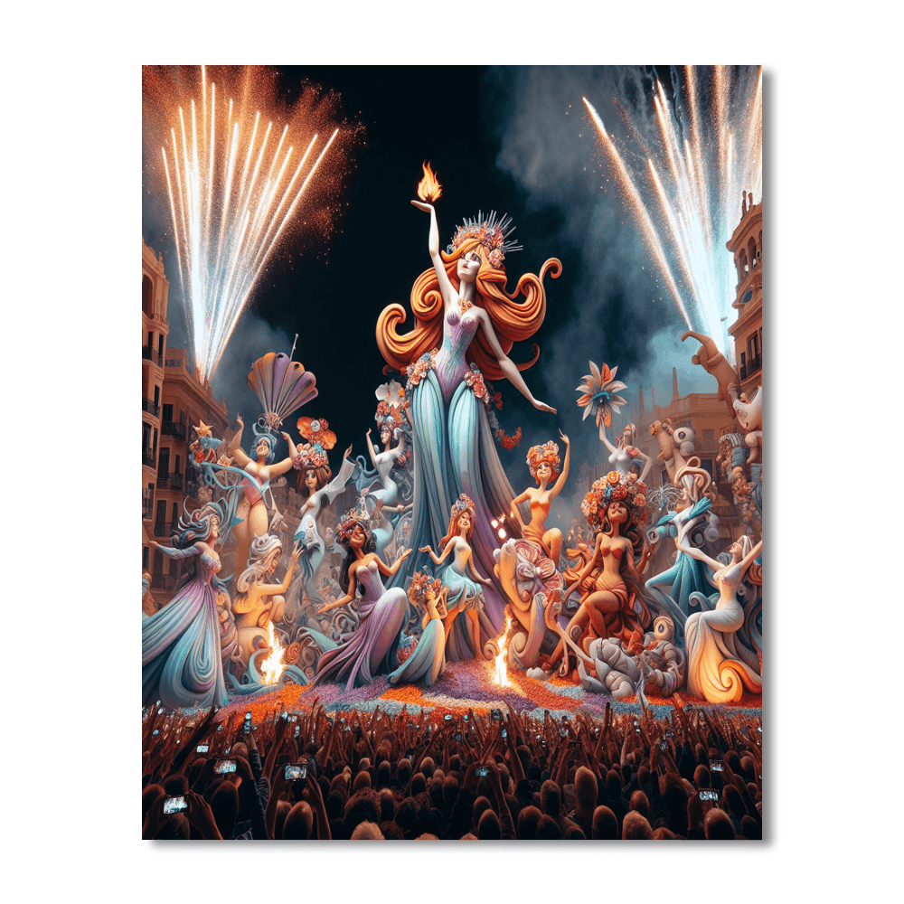 Fallas Festival Number Painting