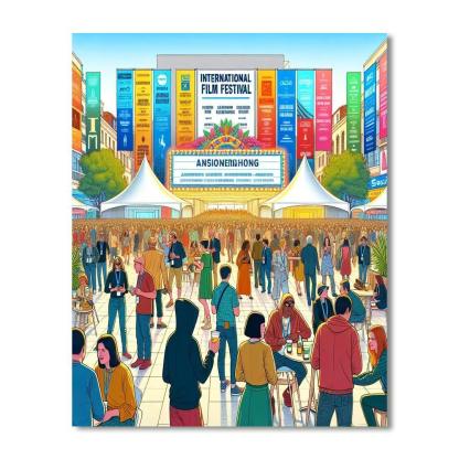International Film Festival Rotterdam - Netherlands Numbered Painting Kits