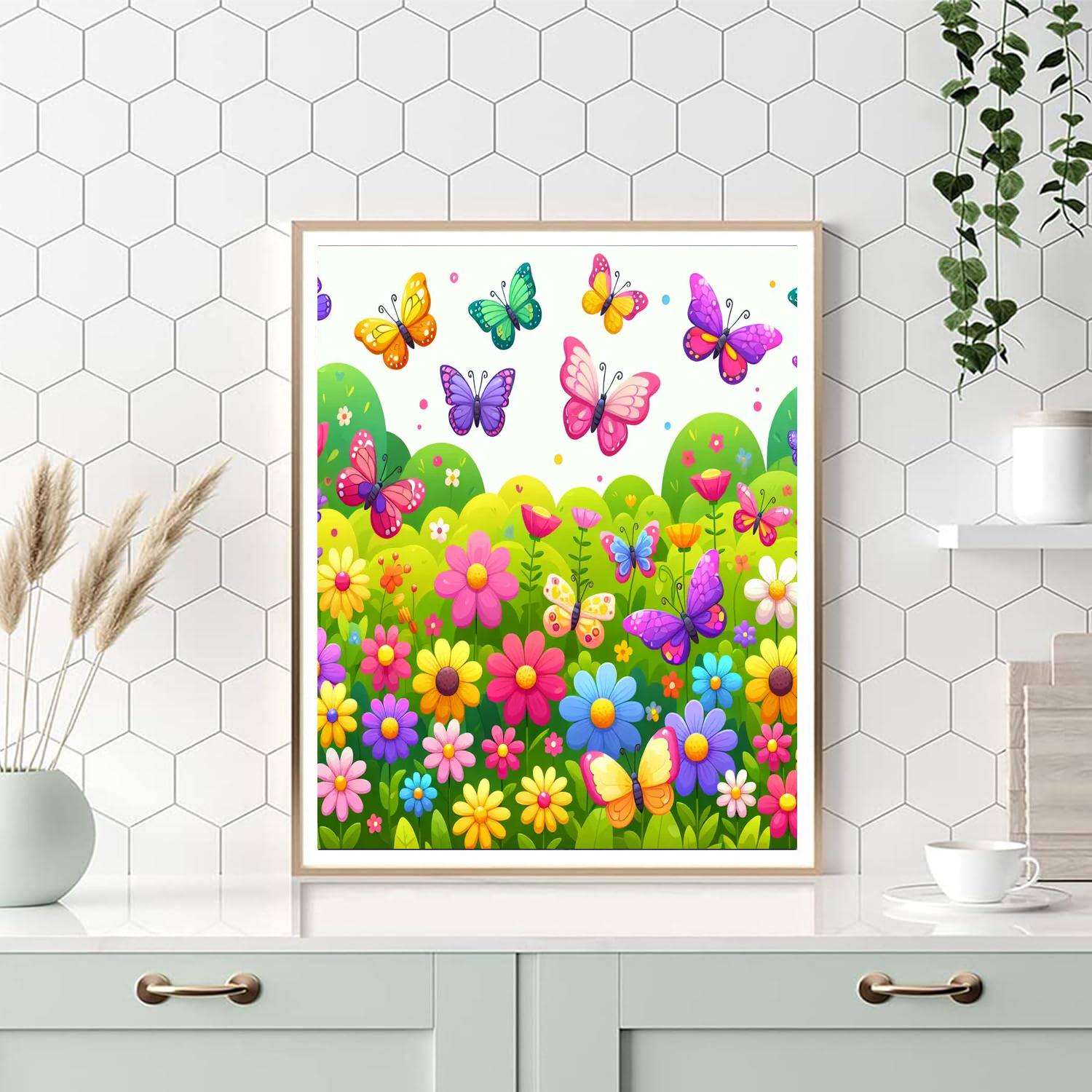 Sunshine Butterfly Garden Paint By Color