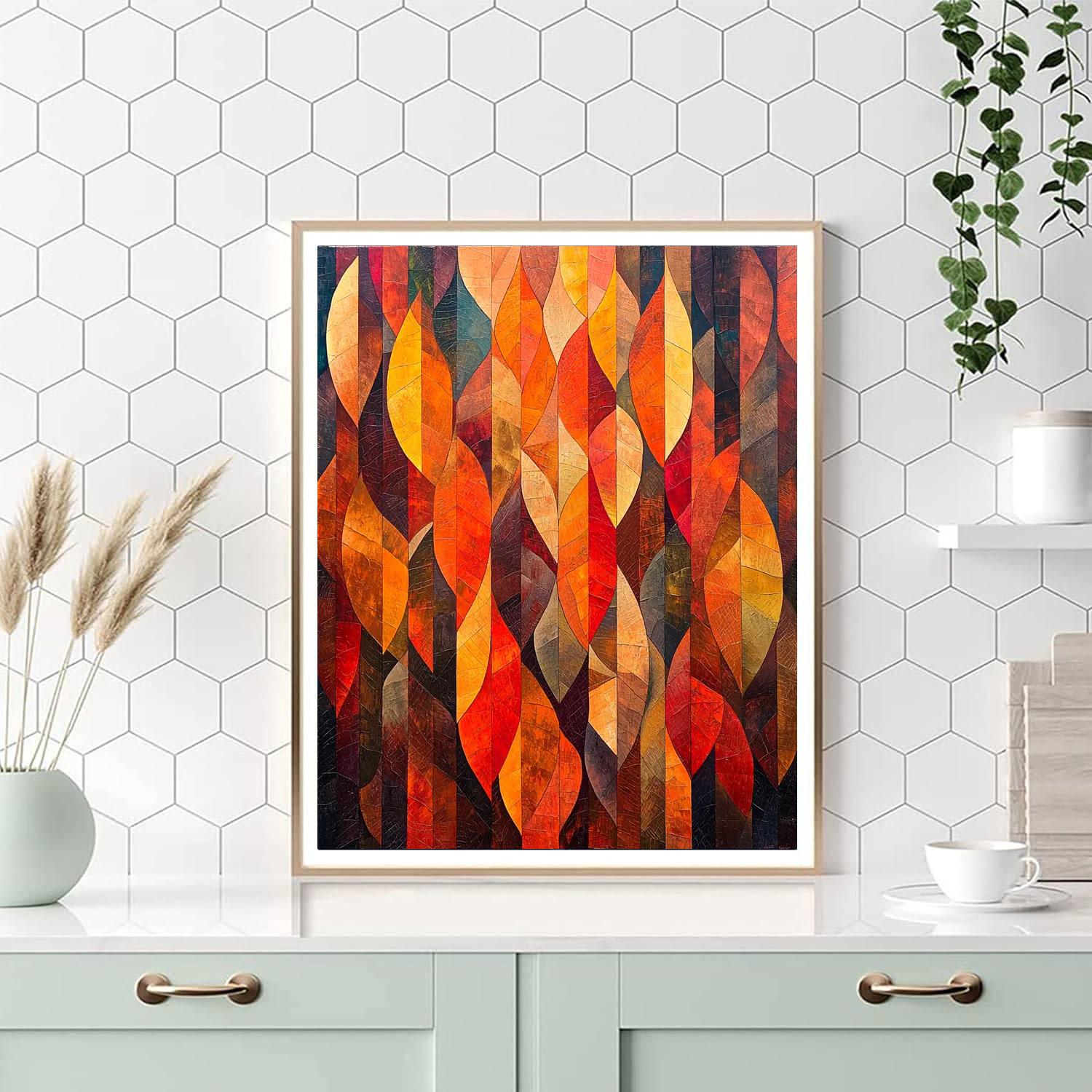 Paul Cézanne Inspired Lush Autumn Retreat  Paint By Numbers Kits