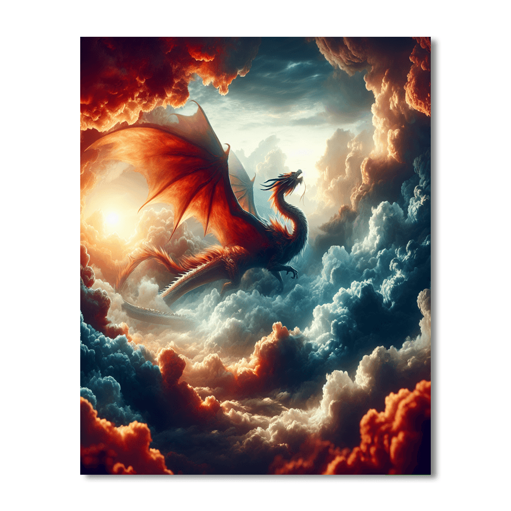 Dragon's Flight Paint By Numbers