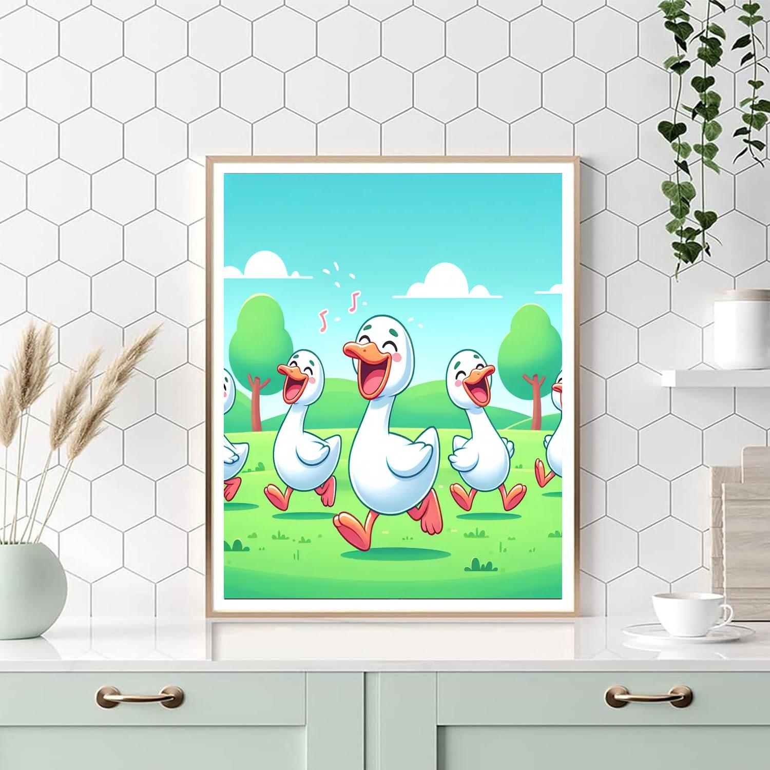 Giggles With Geese Paint By Numbers