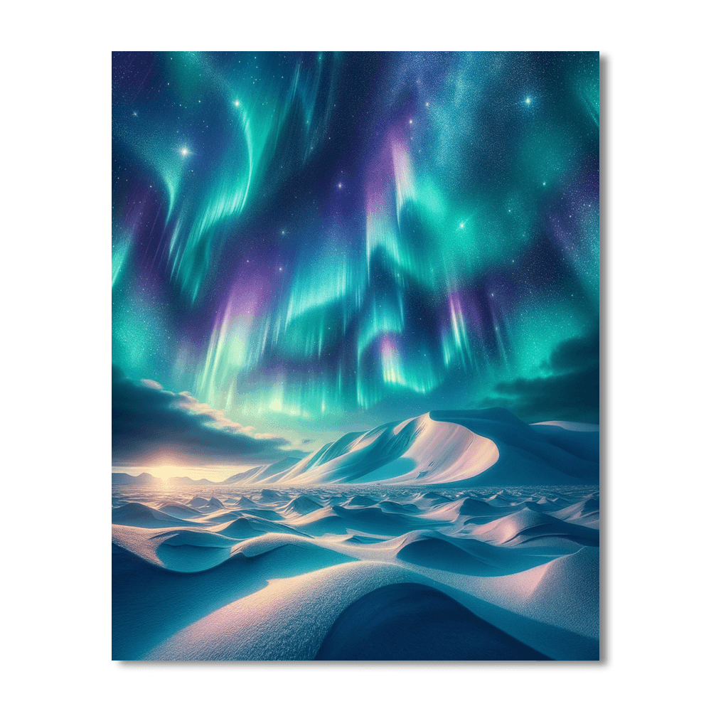 Polar Light Show DIY Paint By Numbers