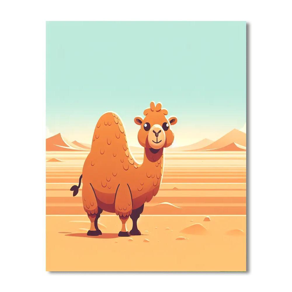 Calm Camel Painting By Numbers Kit