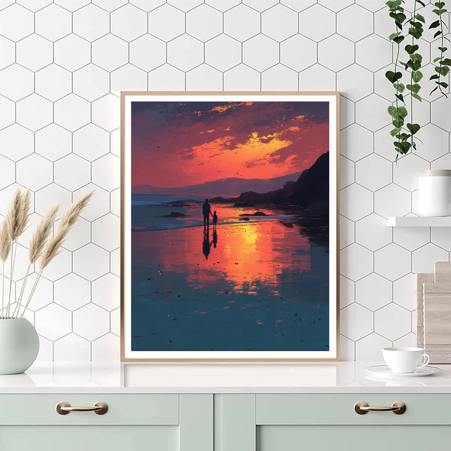 Sunset Moments Together DIY Paint By Numbers