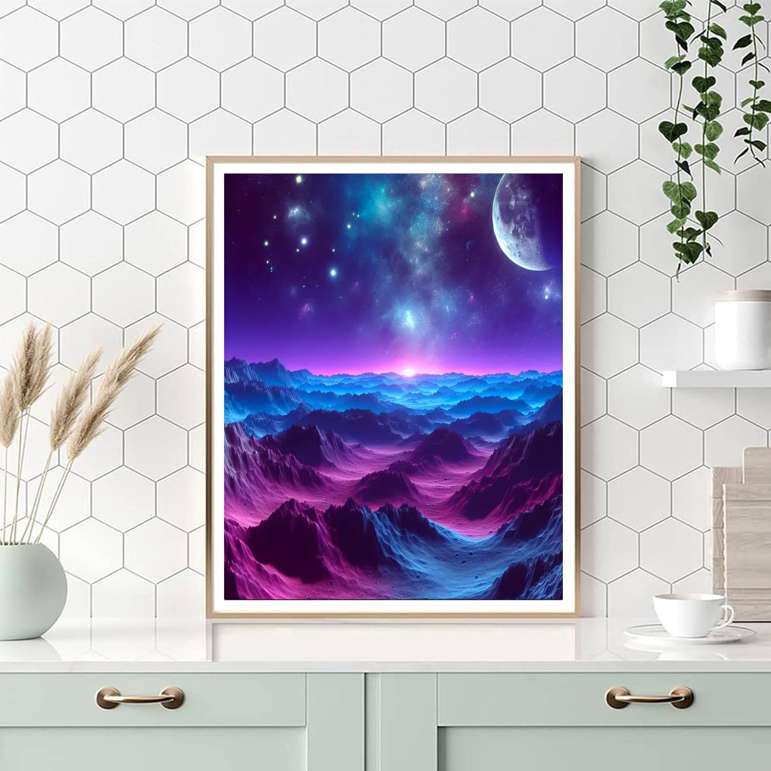 Lunar Landscape Adventure Paint By Numbers Art