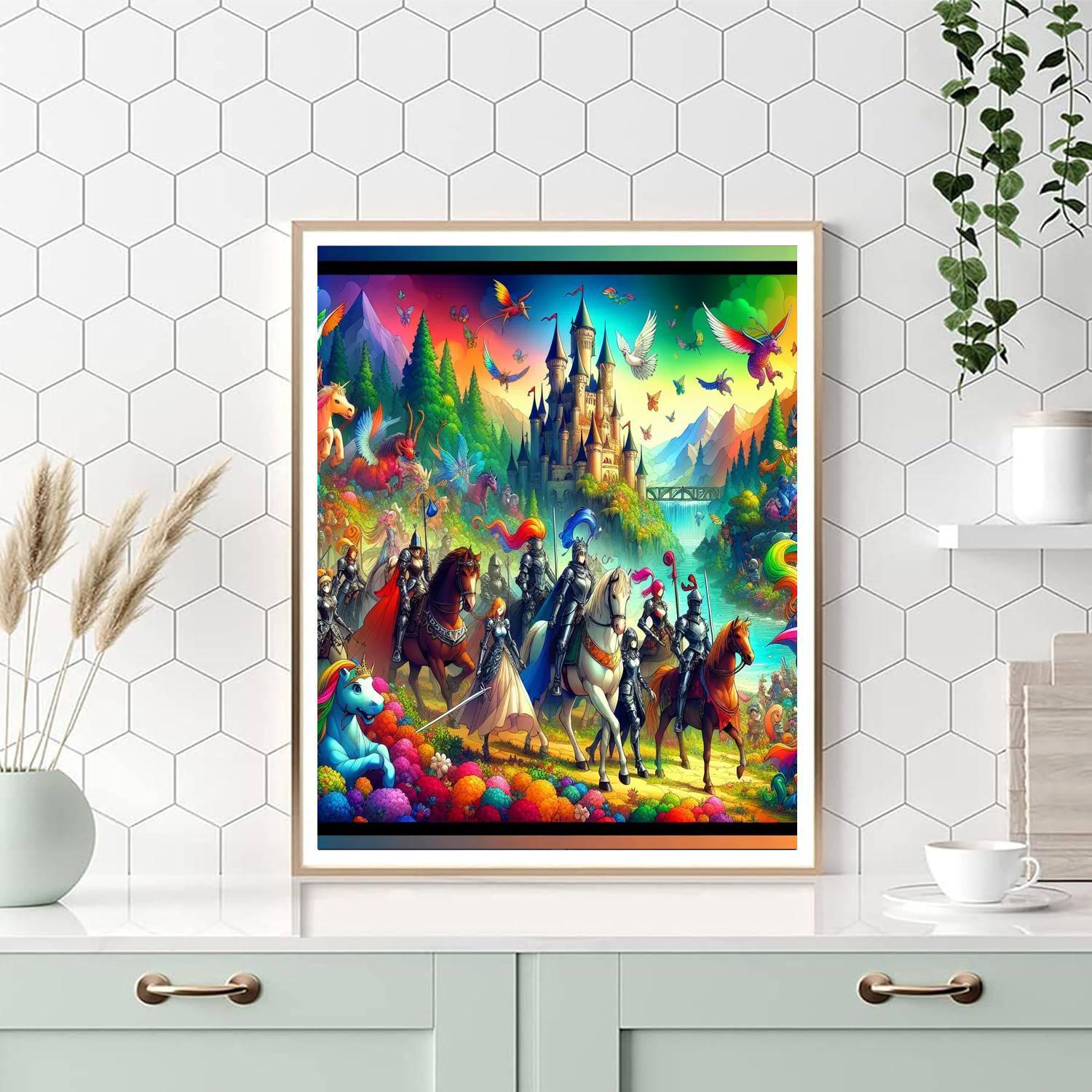 Playful Fantasy Adventure Painting By Numbers Kit