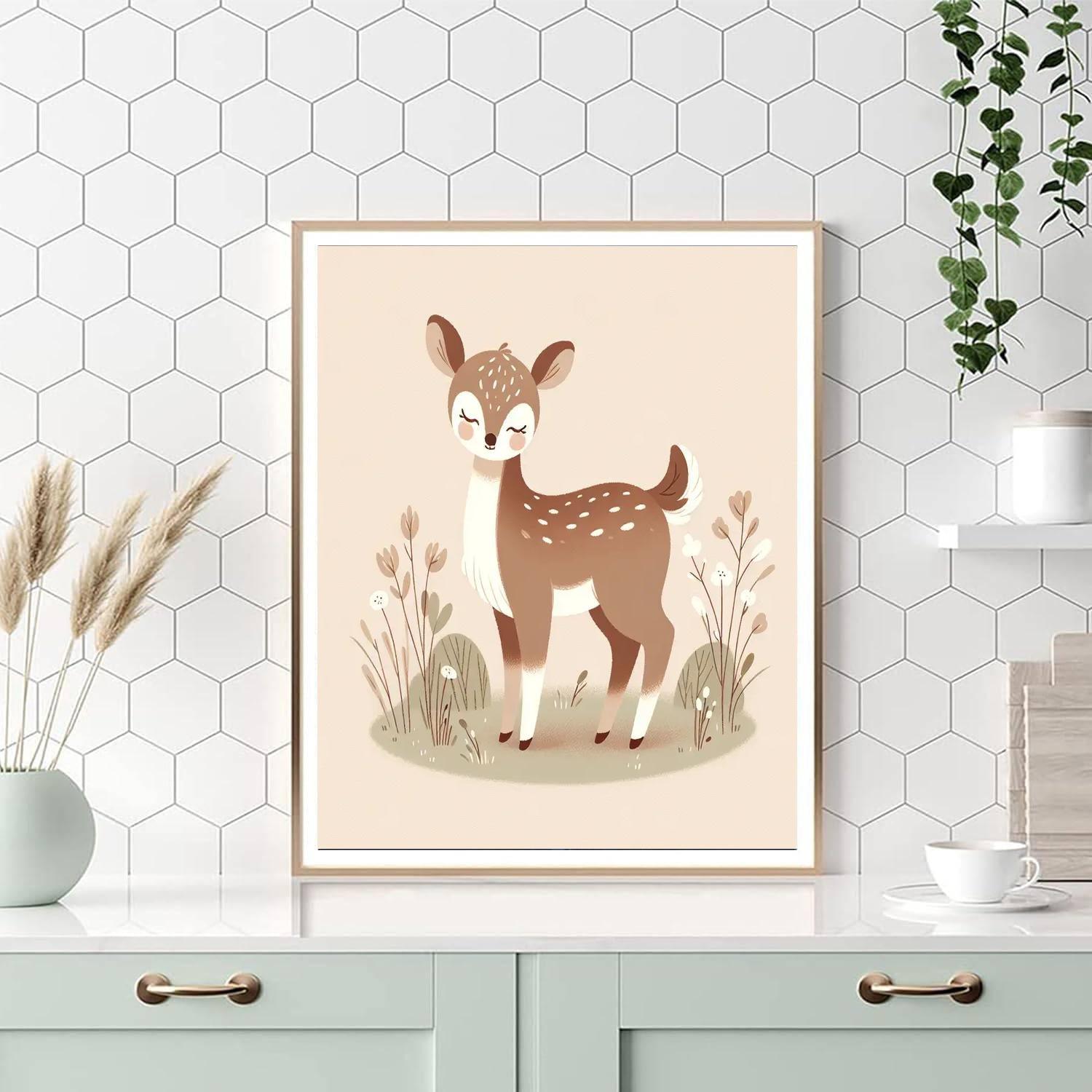 Dainty Deer Numbered Painting Kits