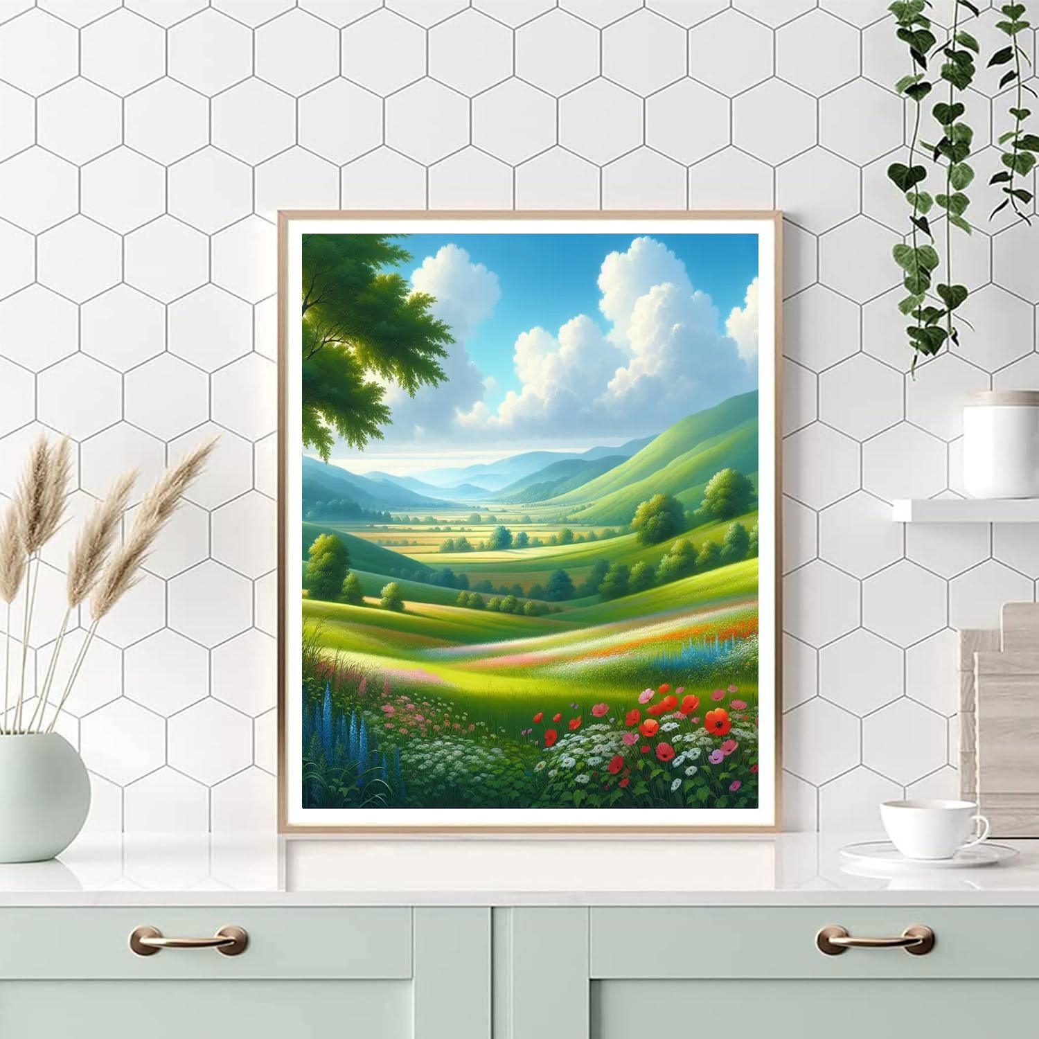 Pastoral Spring Morning Paint By Numbers Art