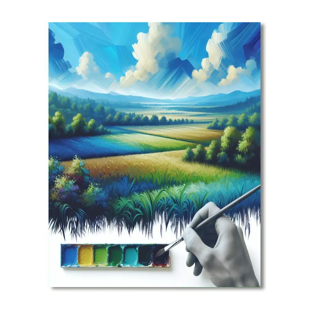 Sapphire Sky Escape Paint By Number