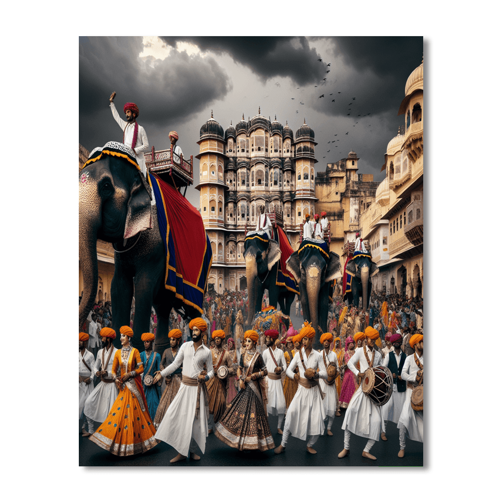 Monsoon Festival - Jaipur, India Paint By Number