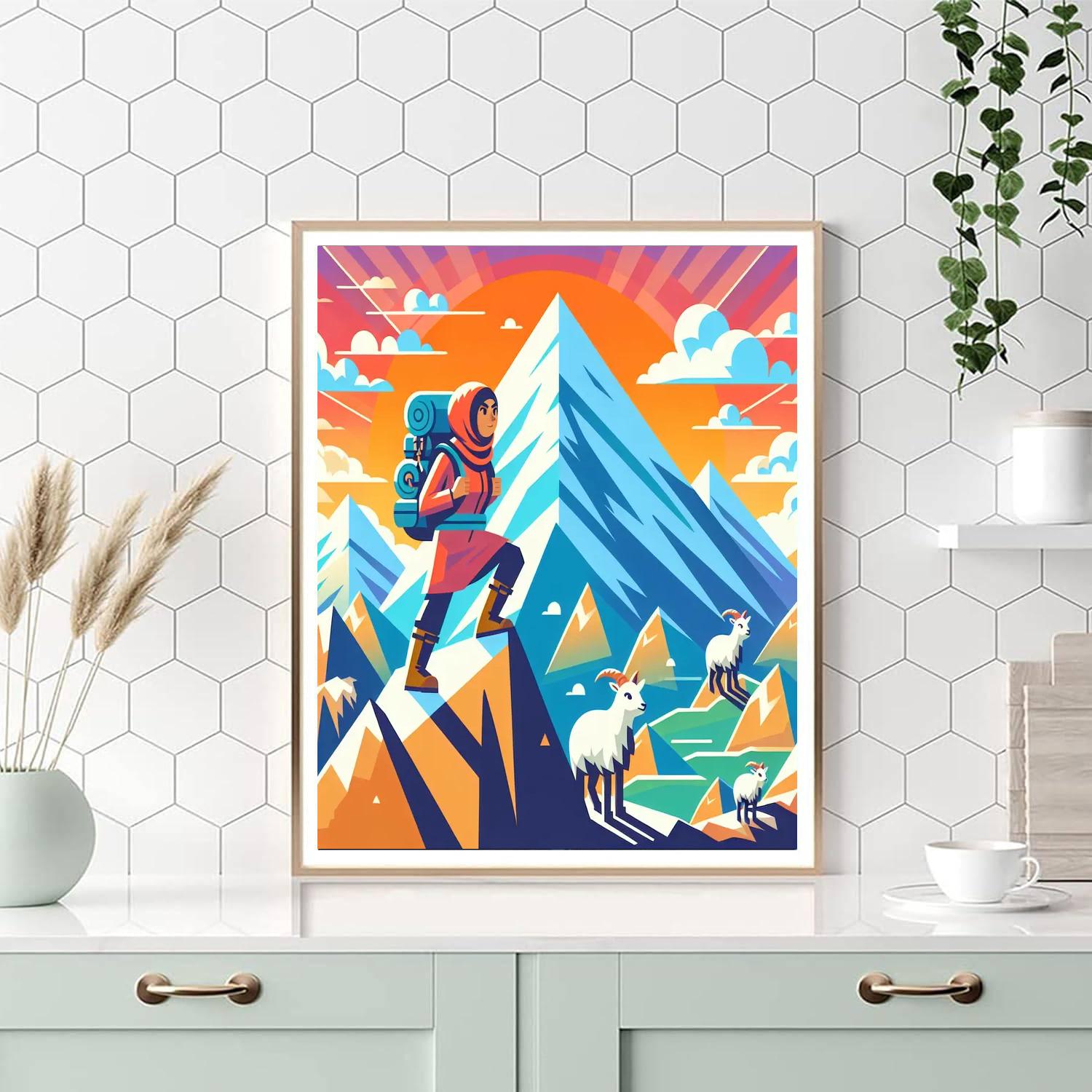 Mystical Mountain Quest Painting Number Kit