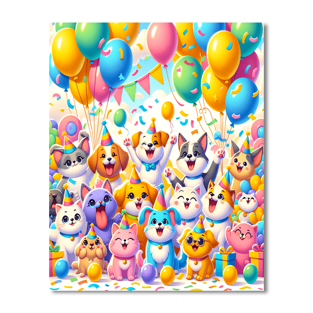Delightful Pet Parade Paint By Number