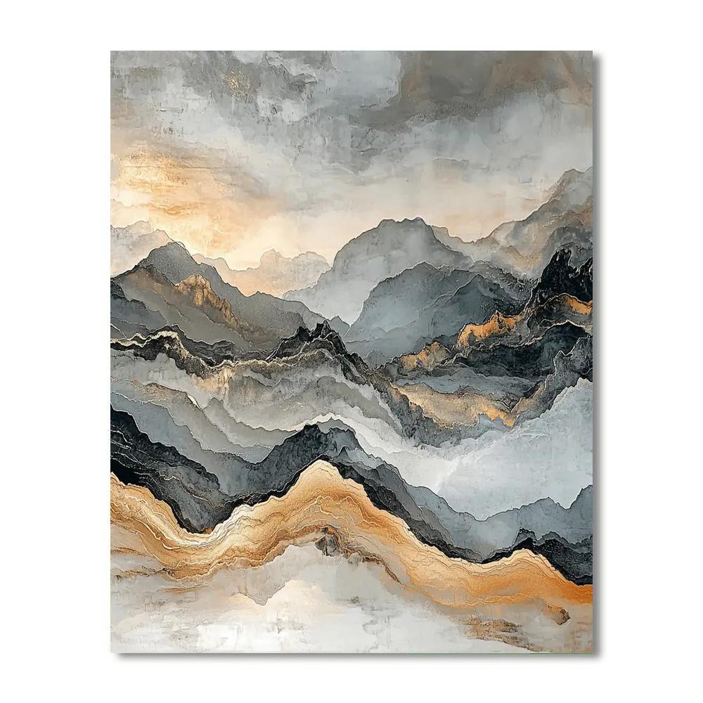 Zhao Mengfu Inspired Solitude In Stone  Paint By Numbers