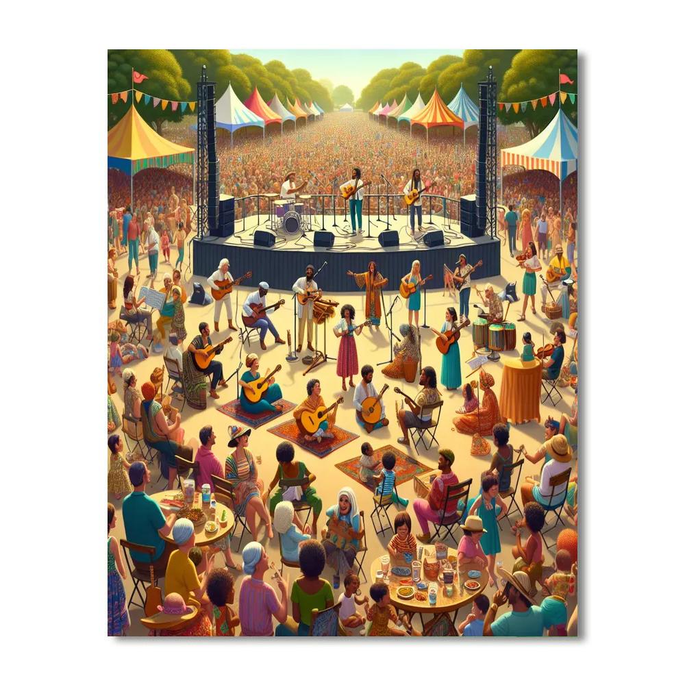 Folk Festival - Canada Paint By Numbers Art