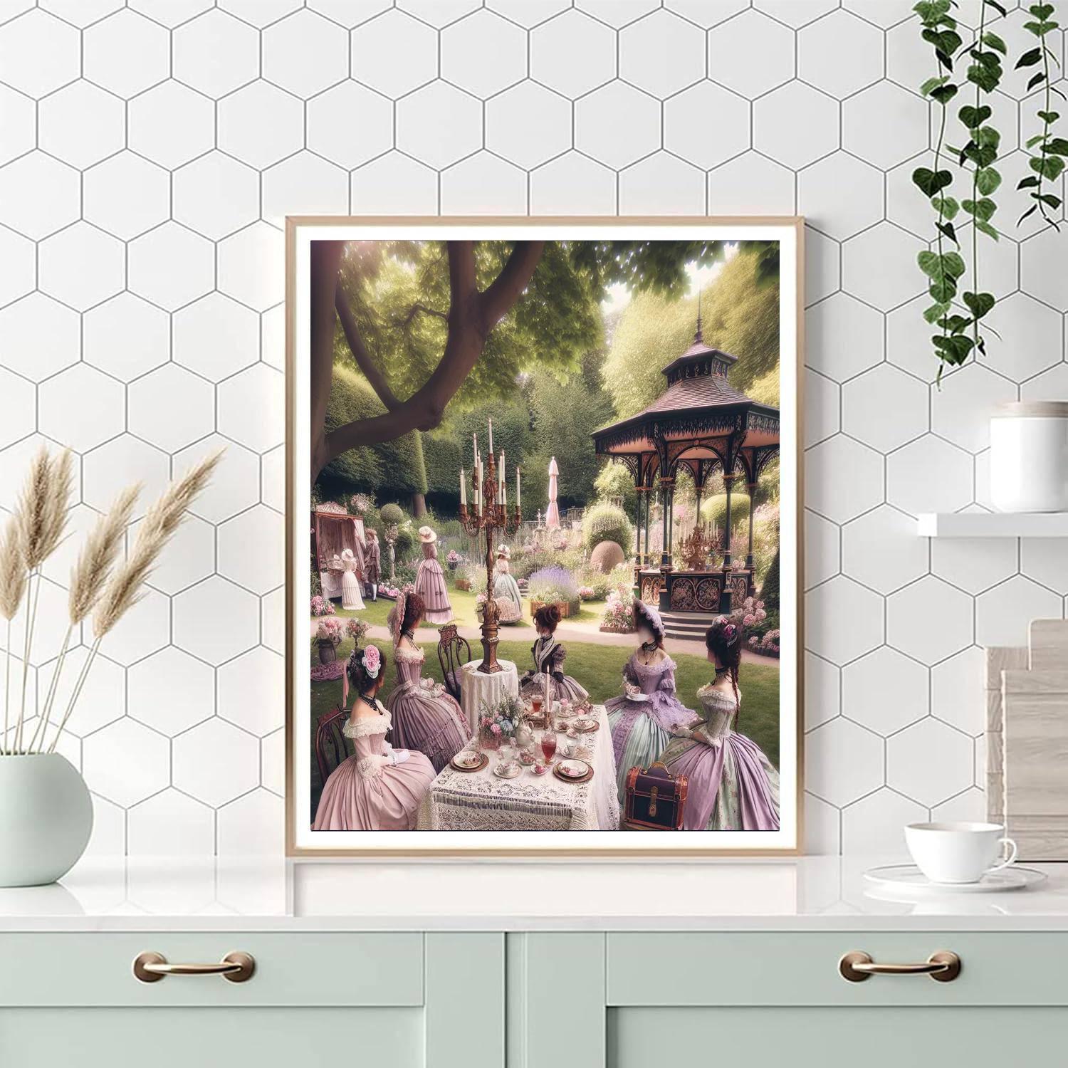 Victorian Picnic Delight Painting Number Kit