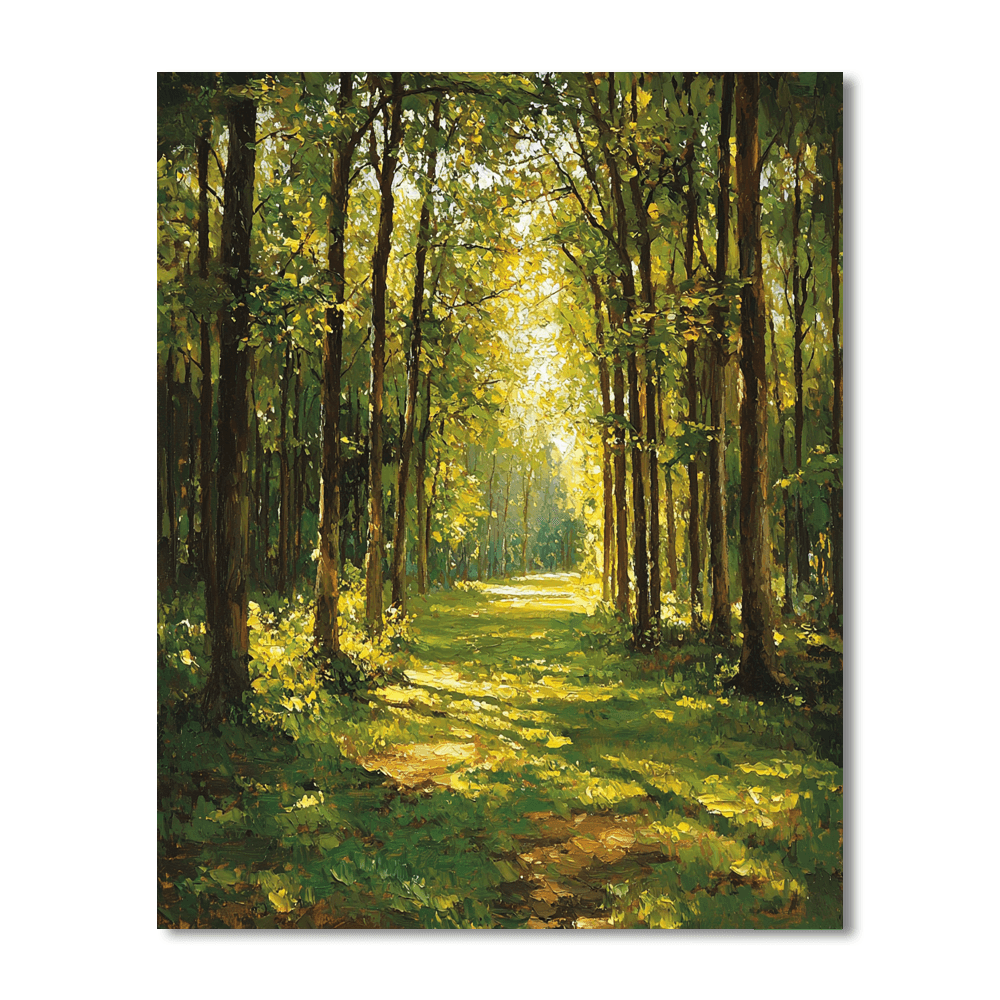 Claude Monet Inspired Luminous Forest  Paint By Numbers Kits