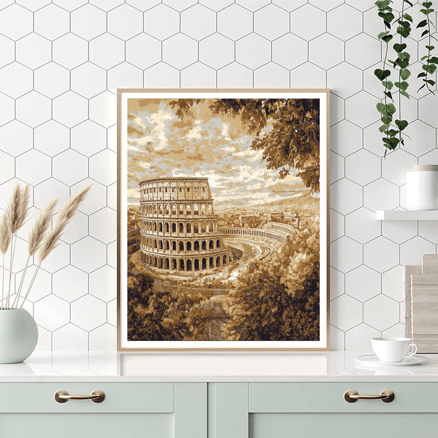 Leonardo Da Vinci Inspired History's Canvas  Paint By Numbers Kits