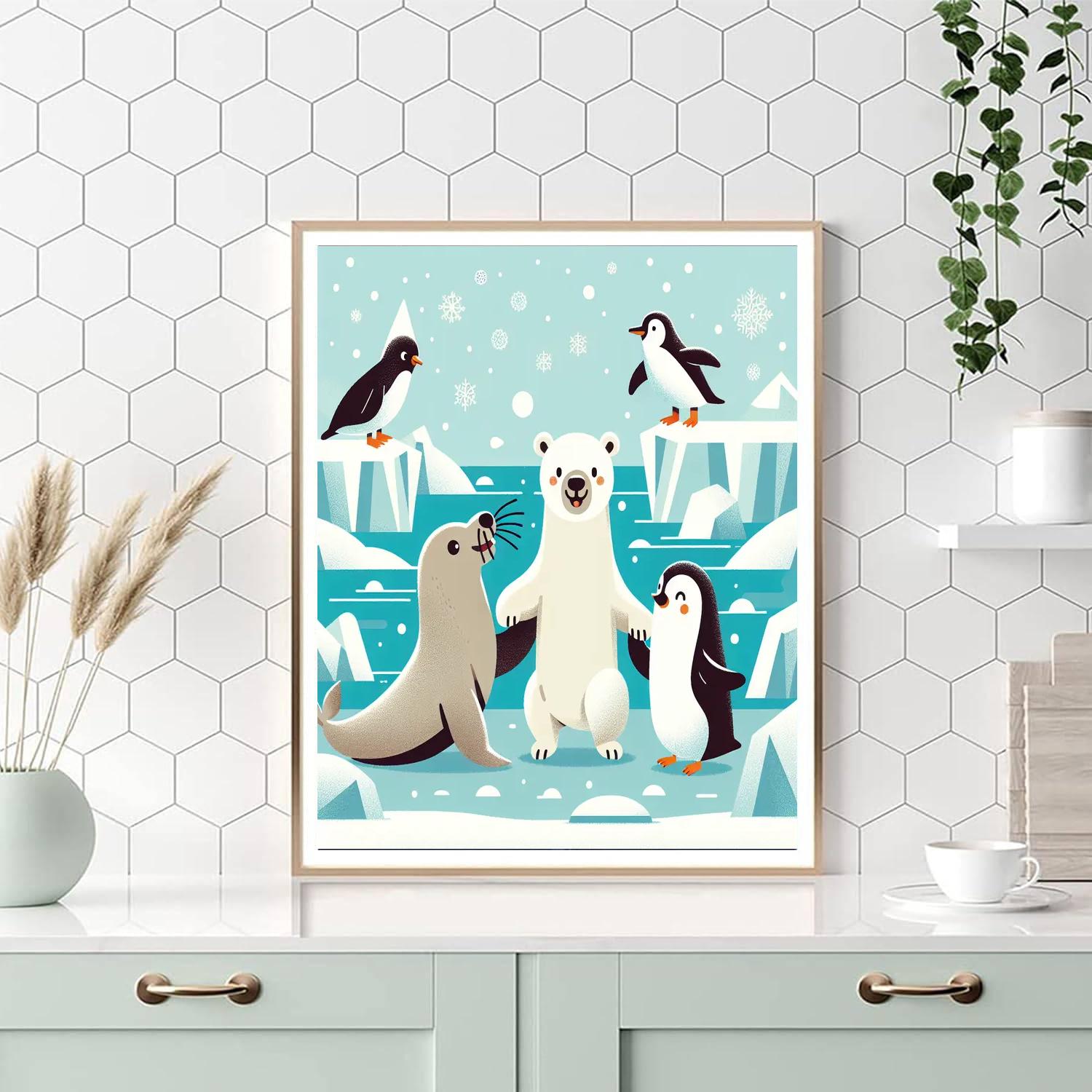 Polar Expedition Party Number Painting