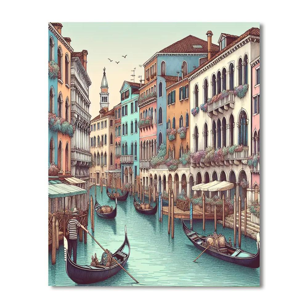 Timeless Venetian Canals Paint By Numbers Kits