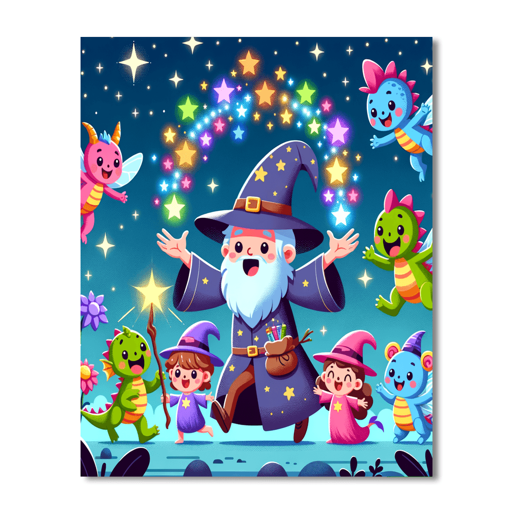 Whimsical Wizarding World DIY Paint By Numbers