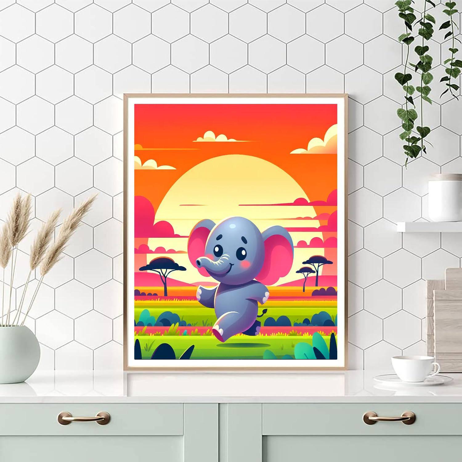 Super Safari Adventure Painting Number Kit