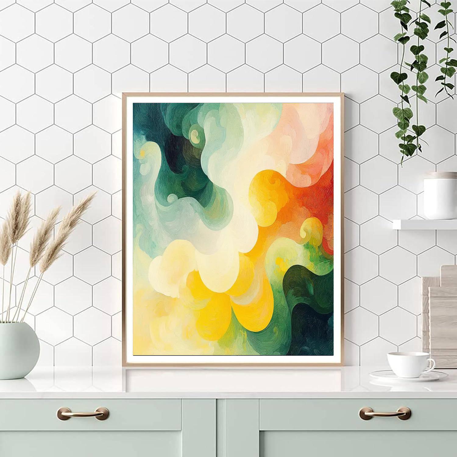 Paul Cézanne Inspired Radiant Stillness  DIY Paint By Numbers